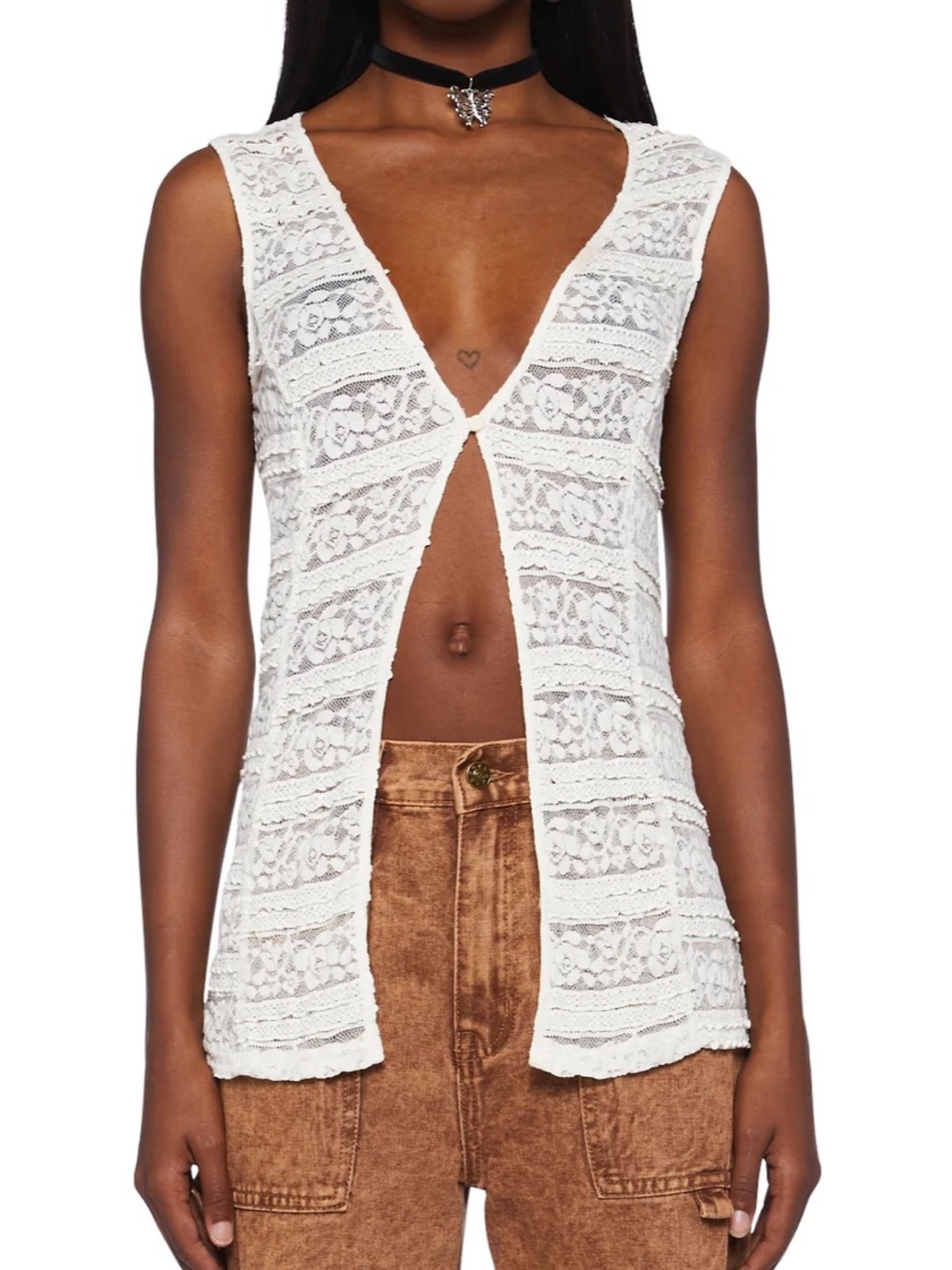 Lioness White Lace Top